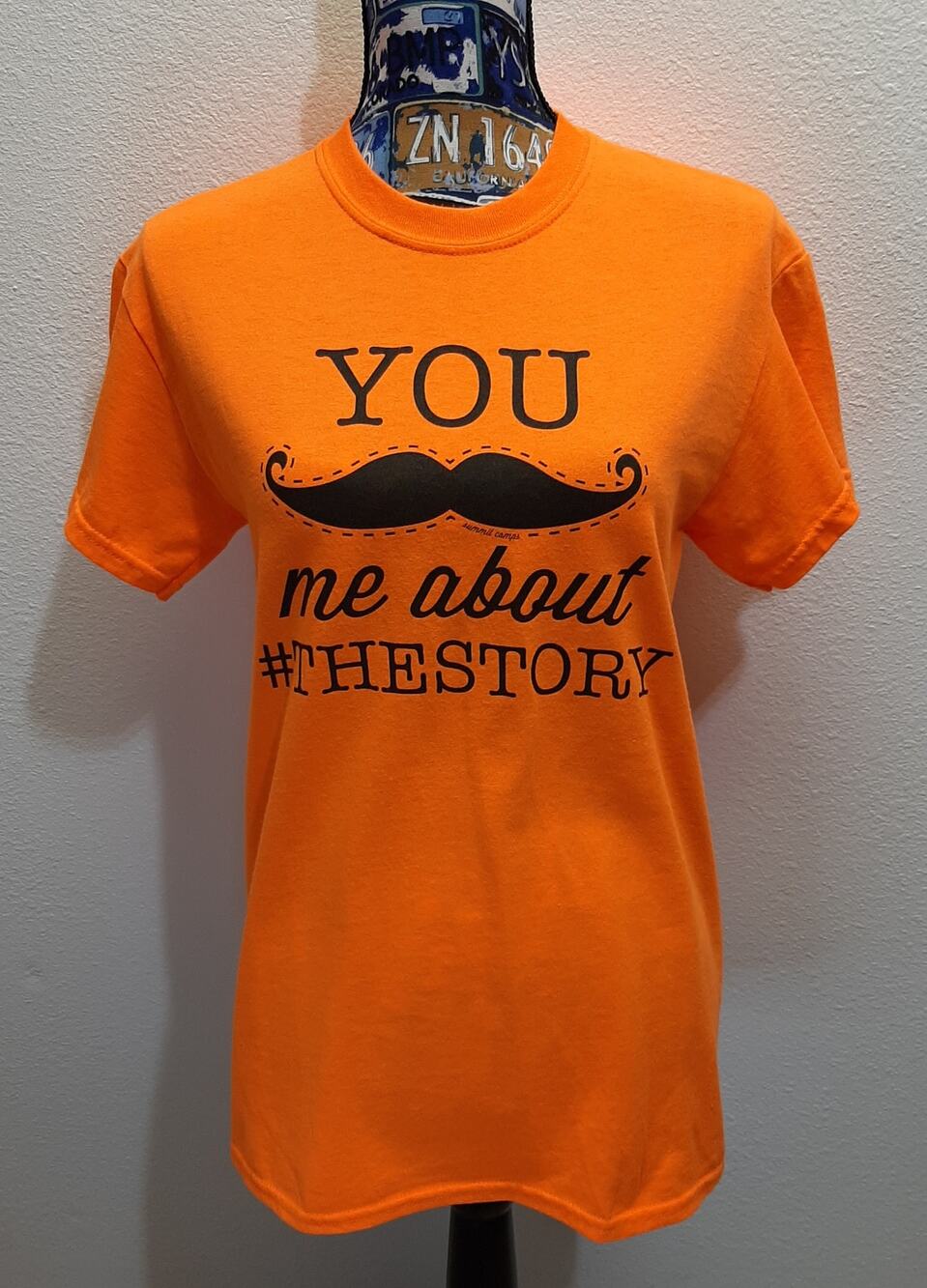 Gildan Orange Heavy Cotton Printed Tee l Size: S